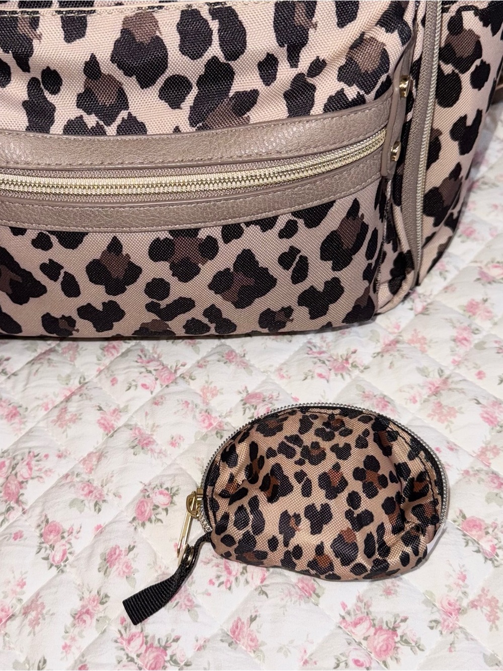 Itzy Ritzy Leopard Mini Backpack with Mini Bag - Picture 4 of 12